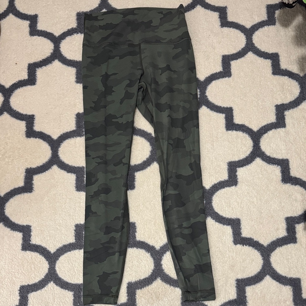 Lululemon Align Green Camouflage Leggings